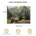 thumbnail image 2 of Acheng  Deer Elk Wall Art Wildlife Animal Autumn Forest Landscape Poster Canvas Painting Print Wall Art Modern Living Room Office Bedroom Room Aesthetics Gift Decoration picture 3, 2 of 5