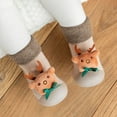 thumbnail image 2 of Aoochasliy Christmas Fuzzy Socks Casual Xmas Winter Plush Toddler Shoes Baby Socks Shoes Indoor Shoes Do Not Drop 0-3 Years, 2 of 6