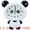 White, variant on Unique Bargains 1pc Cute Panda Cartoon Non Ticking Wall Clock 15" x 12" x 1.7" White