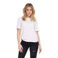 thumbnail image 3 of ONLY Camiseta para mujer - ONLONLY TEE, cuello redondo, algodón, liso Blanco S (Small), 3 of 6