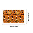 thumbnail image 2 of Hwkond Halloween Rugs for Living Room Halloween Pumpkin Floor Mat Water Absorbing And Dirt Entrance Mat Scary Decorative Floor Mat(40x60cm), 2 of 3