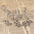 thumbnail image 5 of OUNONA 20Pcs Plated Silver Note Clip Holder Metal Photo Clip Stand Holder for Memo Name Card and Table Menu Display, 5 of 7