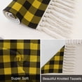 thumbnail image 5 of Bedroom Rug Carpet 3'x 5', Black Yellow Plaid Washable Floor Carpet with Tassels, Retro Country Buffalo Check Gingham Elegant Soft Floor Rug Mat for Patio, Balcony, Laundry, Room Decor, 5 of 9