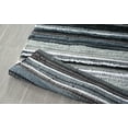 thumbnail image 6 of 5x7' Area Rug for Living Room - Grey & Black Indoor Non-Slip Eco-friendly 100% Recycled Cotton Chindi Rug (60 X 84"), 6 of 6