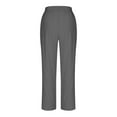 thumbnail image 6 of Plebaso Capri Pants for Women Straight Leg Cotton Linen Casual Capris Plain Cropped Pants with Pockets, 6 of 7