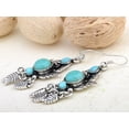 thumbnail image 2 of Golden Tone Petite Crystal Elements Peacock Plumage Post Earrings, 2 of 5
