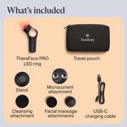TheraFace PRO Face Massager by Therabody | 8-in-1 Compact and Powerful Facial Device | Black