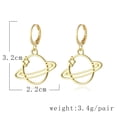 thumbnail image 5 of Xihbxyly Pendientes de Perla Azul con Gotas de Aceite, Diseño de Aro Chapado En Oro, para Uso Diario, Incluye Caja de Regalo, Accesorio de Joyería Elegante para Mujeres y Adolescentes., 5 of 5