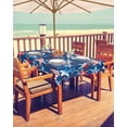 thumbnail image 2 of 4th of July Outdoor Tablecloth with Umbrella Hole and Zipper Red Blue Star Patriotic Tablecloths 60x84 Waterproof Table Cloths USA Flag Patio Table Cloth Cover for Independence Day Party Picnic, 2 of 6