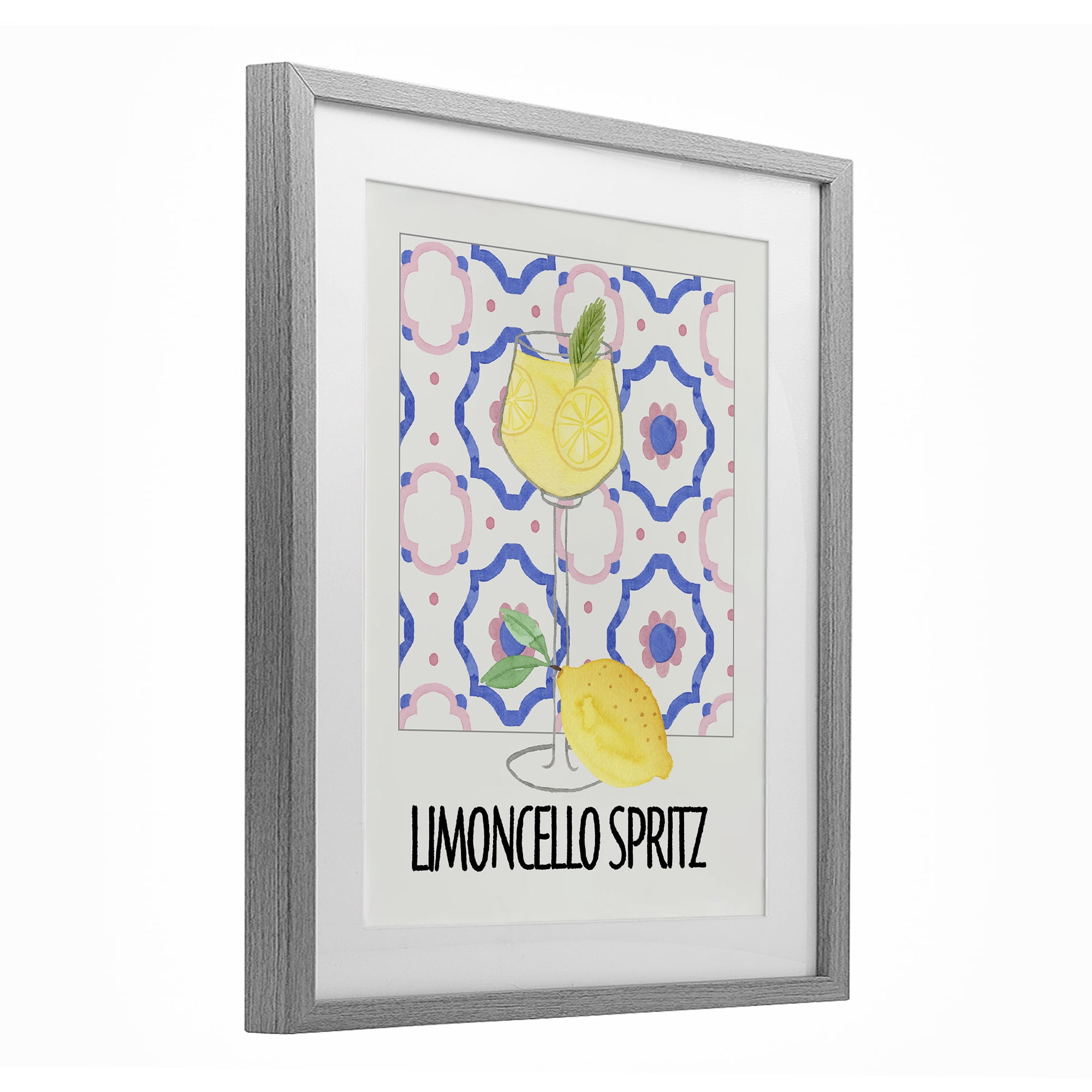 Stupell Industries Italy Spritz on My Mind Gray Framed Print Under Glass, design by Nina Jacobs