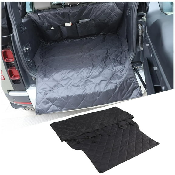 Cargo Liner Dog Seat Cover for Land Rover Defender 110 2020-2024 Accessories, Waterproof Pet Trunk Cargo Mat, Non-Slip Pet Cargo Liner, Scratch Proof Trunk Liner, Trunk Mat with Bumper Flap Protector
