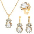 thumbnail image 2 of Xihbxyly Conjunto de Joyas de Gota de Agua, Impresionante Collar con Colgante, Elegantes Pendientes y Pulsera, Perfecto para Fiestas y Aniversarios, Regalo de San Valentín, Accesorio para Mujeres y N, 2 of 7