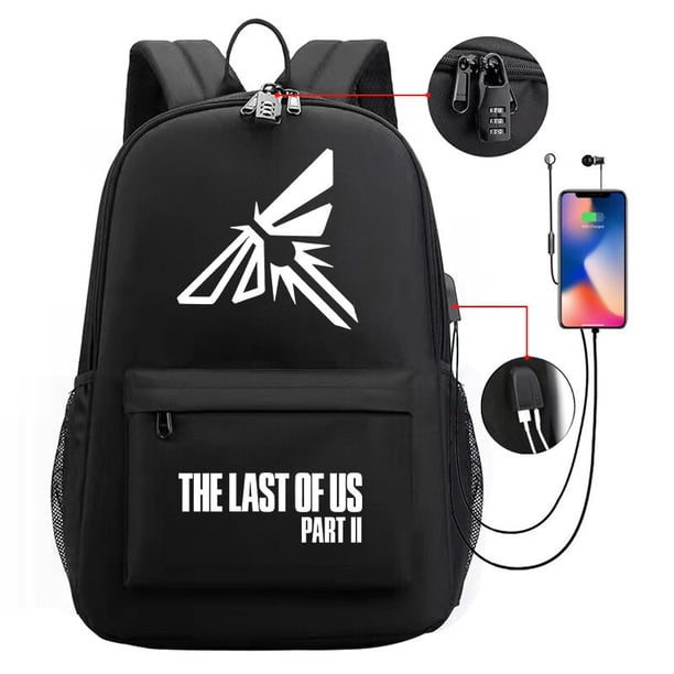 The Last of Us Satchel Usb Mochila de carga Estudiantes Mochila para niños Niñas Anime Bolsas Cosplay Disfraz kawaii mochila9 Deng Xun unisex