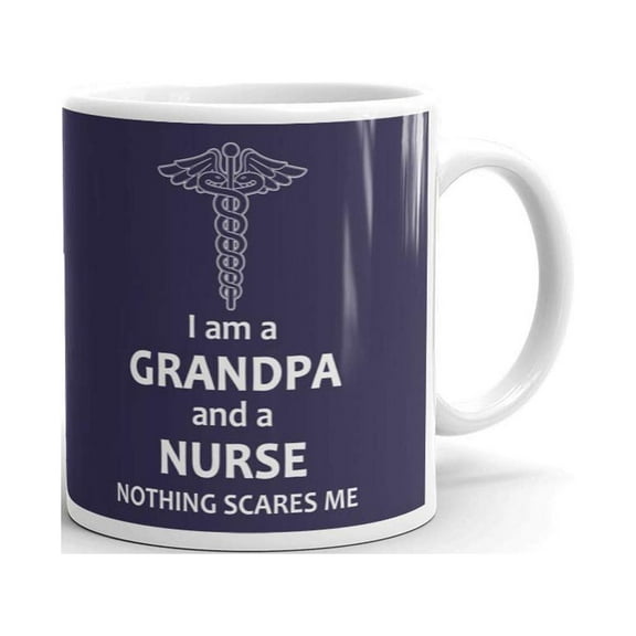 I am A Grandpa and A Nurse Coffee Tea Ceramic Mug Office Work Cup Gift