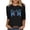 Black tops for women, variant on Orders Delivery Mother'S Day 3/4 Length Sleeve Tops for Women Casual Summer Pullover Crew Neck Shirts Loose Letter Printed Blouses Women's Tops 3/4 Sleeve
