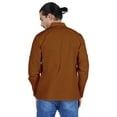 thumbnail image 5 of Atasi Indian Mens Henley Shirt Long Sleeve Casual Mandarin Collar Short Kurta, 5 of 7