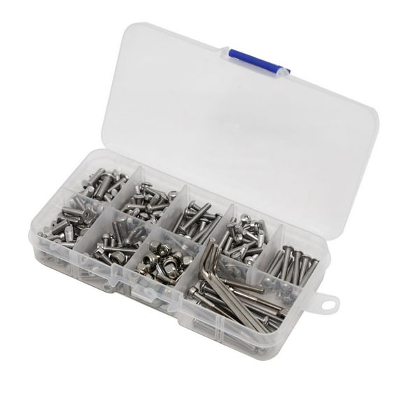JIAHAOO For Traxxas Slash 2WD RTR/Pro Screw Replacement Set, Stainless Steel, Comprehensive Kit with Hex, Nuts and Washers, 287 Pieces