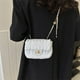 thumbnail image 5 of Bolso de mensajero sencillo de moda de primavera, estilo bolso de hombro sencillo, bolso cuadrado pequeño, bolso de mensajero de moda con cadena, 5 of 6