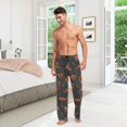 thumbnail image 7 of FREEAMG Racoons Family Pattern Men's Pajama Pants Sleepwear Lounge Pajama Bottoms, 7 of 7