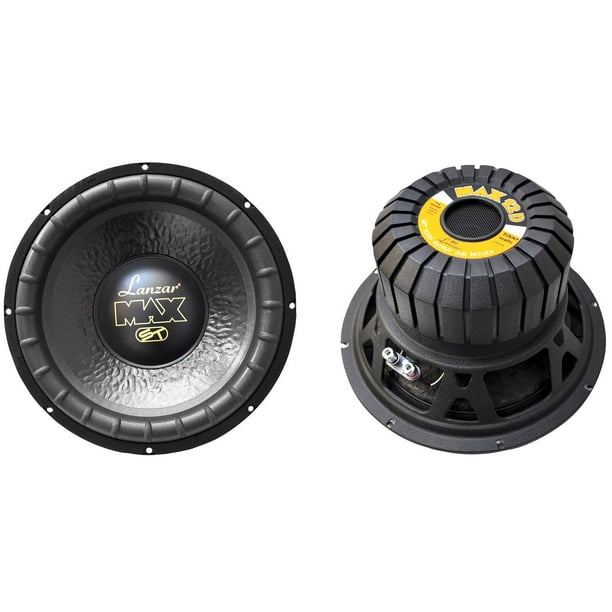 2) LANZAR MAX12D 12" 2000W Car Audio Subwoofers Subs Power Woofers DVC