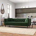 thumbnail image 4 of Carsen Luxury Modern Tufted Pet Friendly Velvet Living Room Green Couch, 4 of 6