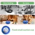 thumbnail image 5 of Slow Feeder Dog Lick Bowl with Rolling Ball, Lick and Roll Bowl for Dogs, Anti-Slip Silicone Puzzle Feeder for Liquid Treats, Anxiety Relief Toy for Dogs Cats（Grey）, 5 of 9
