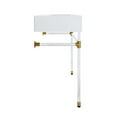 thumbnail image 4 of Modway Redeem 32" Wall-Mount Acrylic & Ceramic Bathroom Vanity in Clear/White, 4 of 7