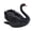 Black, variant on Wildlife Animal Geese Model Geese Statue Elegant Geese Figurine Collections