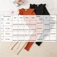 thumbnail image 5 of WXFAZCVU Girls Clothes Set 3 Pack Long Sleeve Ruffle Top and Pants Fashion Fall Outfits Size 6-7 Years, 5 of 5