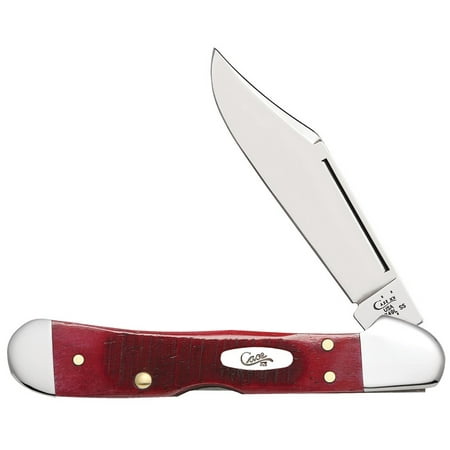 - CASE XX Sawcut Red Bone Mini Copperlock Stainless Pocket Knife Knives