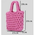 thumbnail image 7 of Kukuzhu Crochet Knit Purse for Women Mesh Cotton Rope Tote Bag Summer Handwoven Handbag Beach Vacation Hobo Bag for Women, 7 of 7