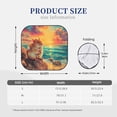 thumbnail image 6 of Uemuo Island Beach Guinea Pig Printed 2 PCS Car Windshield Sun Shade, Auto Sun Heat and UV Rays Blocker, Foldable Automotive Front Window Sunshade Protector, 6 of 7