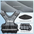 thumbnail image 4 of Chaleco pesado ZELUS ajustable de 5 a 9 kg para hombre y mujer, color gris, 4 of 7