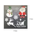 thumbnail image 5 of Christmas Window Clings Christmas Window Stickers Christmas Window Decorations Xmas Holiday Santa Window Decals Clings for Glass Window, 5 of 8