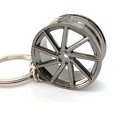 thumbnail image 2 of LAICAIW Porte-Clés Miniature Roue pour Amateurs de Voitures, Argent Vossen, Taille Unique, 2 of 2