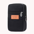 thumbnail image 4 of Multi Layer Men Phone Pouch Waist Bag Fanny Pack Canvas Purse (Camel 2), 4 of 7