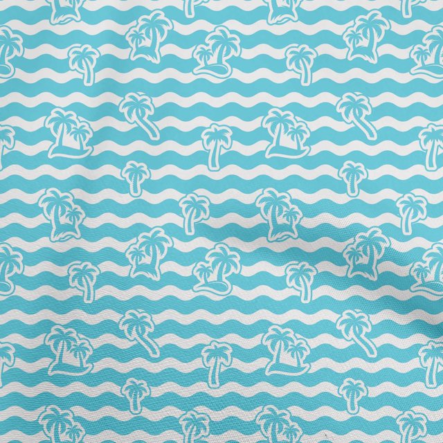 oneOone Cotton Flex Turquoise Blue Fabric Tropical Floral Sewing Craft Projects Fabric Prints By Yard 40 Inch Wide