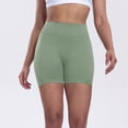 thumbnail image 3 of Women Workout Impact Shorts Polyester Scrunch Butt Lifting for Gym and Workout, 3 of 4