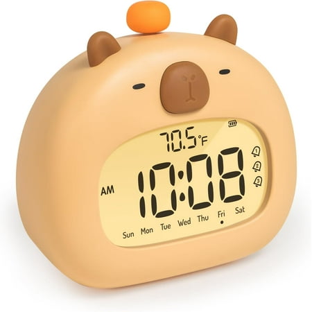 Capybara Alarm Clock, Digital Alarm Clock for Kids, Cute Capybara Stuff for Bedrooms, Rechargeable photo Capybara Alarm Clock, Digital Alarm Clock for Kids, Cute Capybara Stuff for Bedrooms, Rechargeable