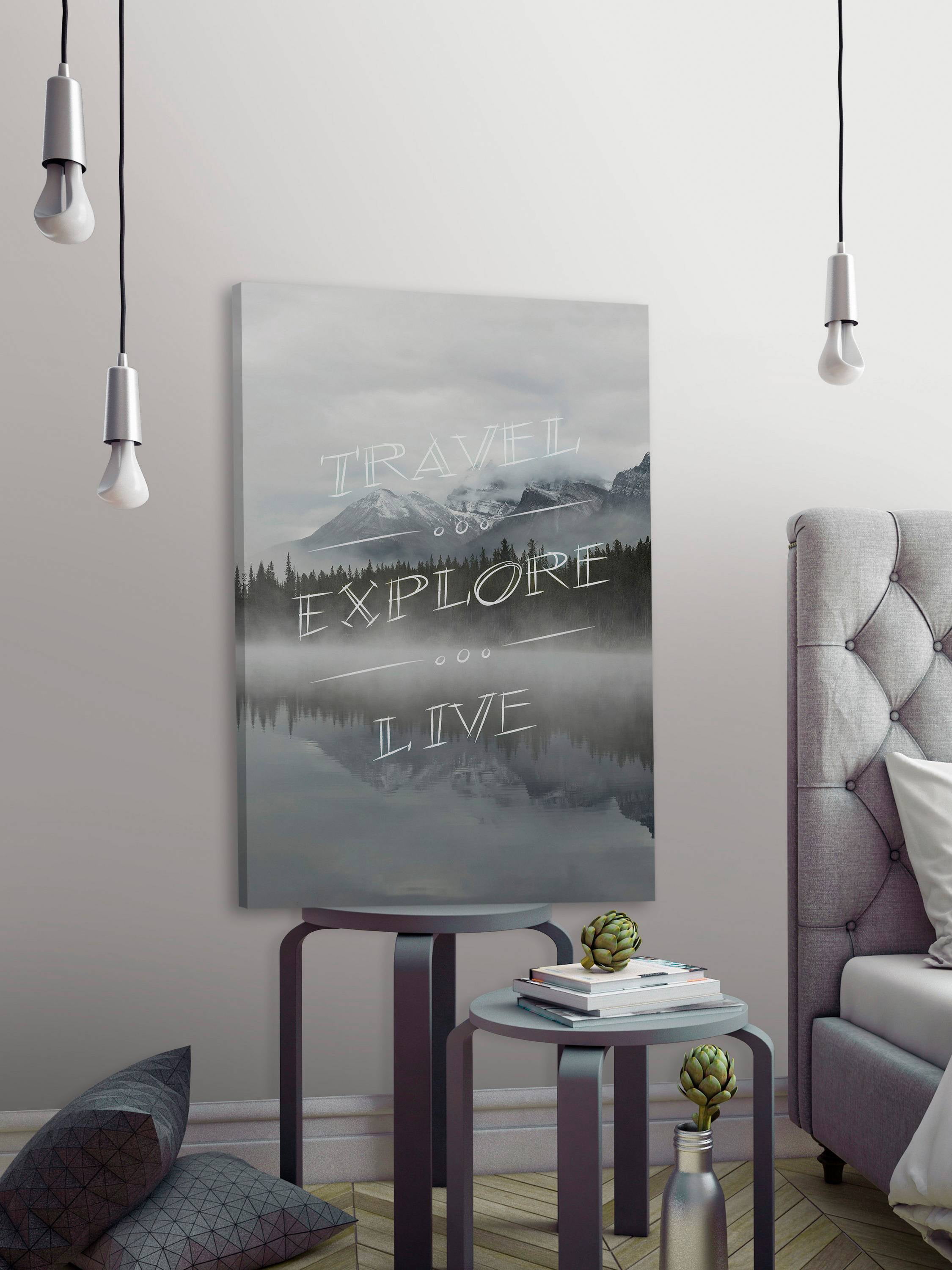 Travel & Explore Painting Print on Wrapped Canvas