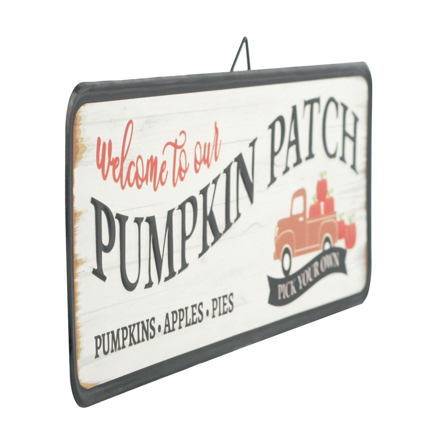 Way To Celebrate Harvest Metal Pumpkin Patch Hanging Wall Décor