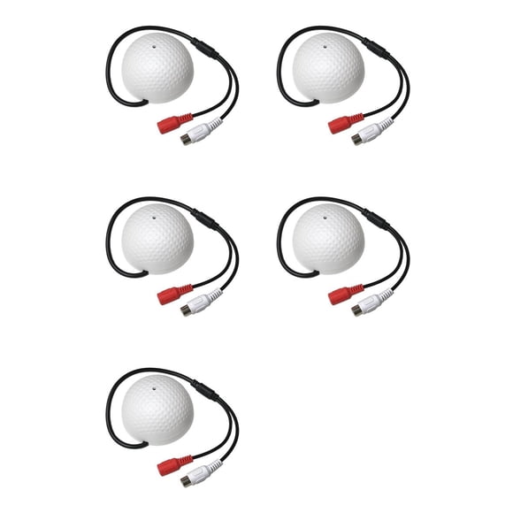 5X Monitoreo de Audio MIC Micrófono de Captación de Sonido para Vigilancia CCTV Cámara IP de Seguridad Preamplificador Incorporado Voz con Cable