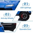 thumbnail image 4 of 12V Ride on Cars Gift for 3-5 Years Old Boys Girls, Kids Lamborghini Ride on Toys with Remote, Powered Ride on Truck for Kids, Blue Electric Vehicle Ride on Toys w/ LED Lights, MP3 Music, 4 of 10