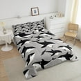 thumbnail image 4 of Erosebridal Cartoon Shark Comforter Set Full Size Ocean Sea Animal Bedding Set Sea Underwater World Comforter Marine Theme Quilt Set, 4 of 7