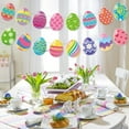 thumbnail image 5 of Easter Decoration Banner Spring Garland Pastel Egg Hunting Bunting for Easter Party Brunch Birthday Indoor Outdoor Home Office Decor Colorful Festive Bunting Flags Reusable Celebration A, 5 of 7