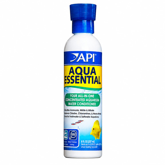 API Aqua Essential, 8 fl oz – All-in-One Dechlorinator & Complete Detoxifier for Freshwater & Saltwater Aquariums
