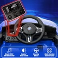 thumbnail image 7 of 12V Ride on Cars with Remote Control, Licensed BMW M4 Battery Powered Ride on Toys for Kids Boys Girls Gifts, Kids Electric Cars Vehicle with Music, Bluetooth, Story, USB/MP3 Port, LED Light, Blue, 7 of 7