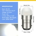 thumbnail image 2 of Ruiandsion BA15D LED Bulb 2W 400LM White 85-265V AC for Cabinet Light and Ceiling Fan Lamp and Indoor Light Fixture (pack of 10), 2 of 7