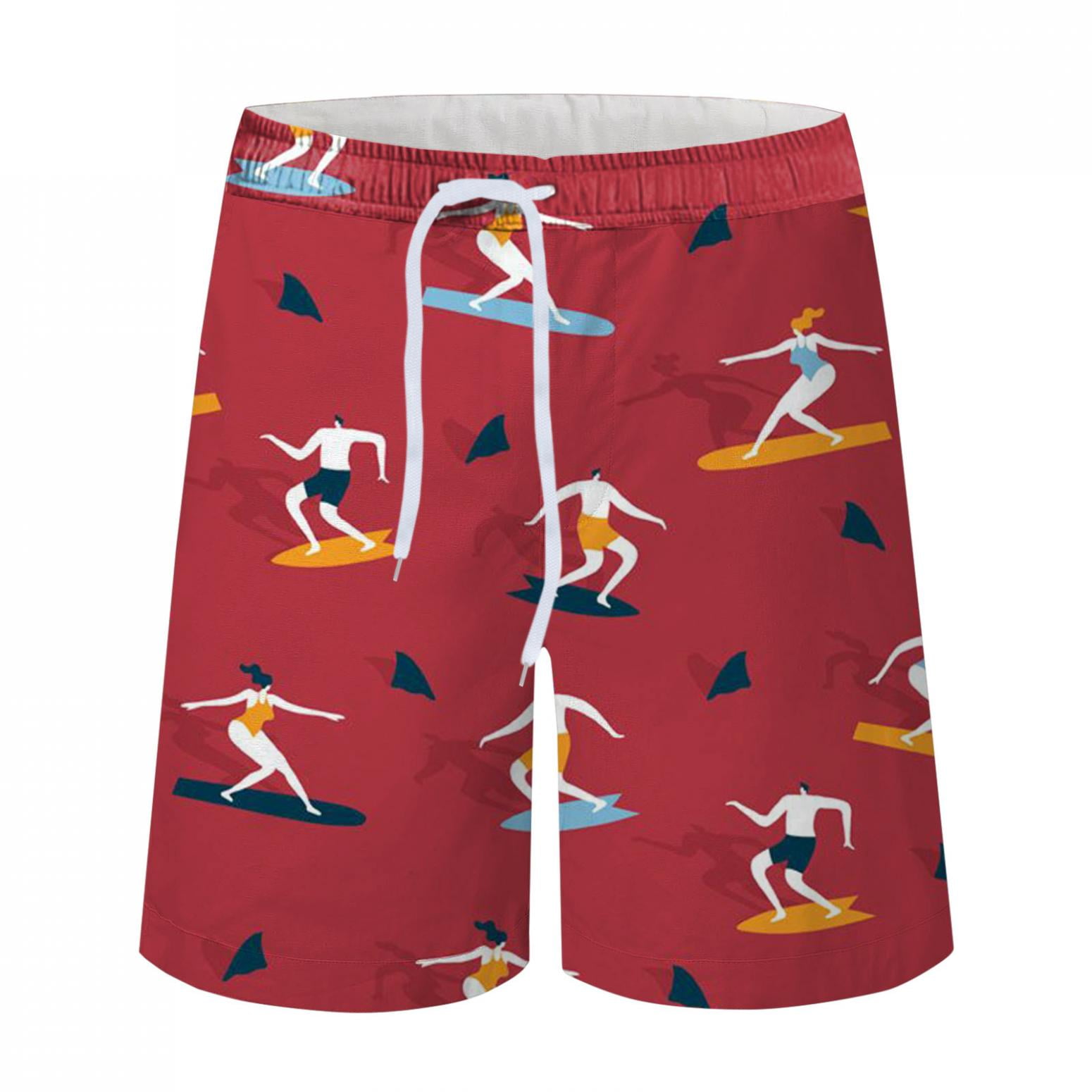 Mens Swim Trunks Board Bathing Suit Beach Shorts Holiday