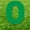 Green, variant on Red Number 0 20 inches tall